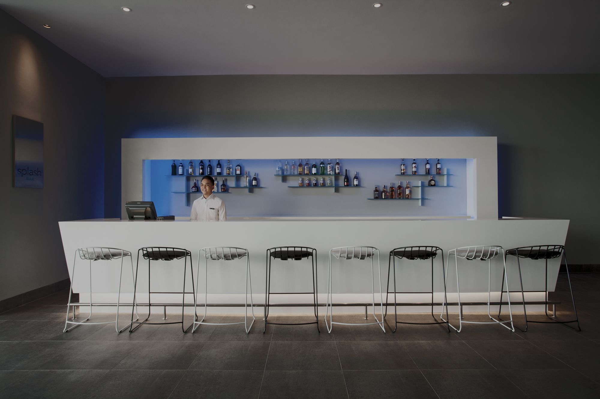 Pullman Miri Waterfront Hotel Kültér fotó The bar at the 2012 Olympic Village